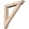 Ekena Millwork Traditional Traditional Smooth Bracket w/ Offset Brace, Douglas Fir, 5 1/2"W x 32"D x 32"H BKT0604X32X32TRA01SDF - alternate 1
